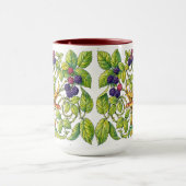 Retro Victorian Era Blackberries マグカップ (中央)