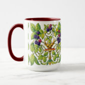 Retro Victorian Era Blackberries マグカップ (左)