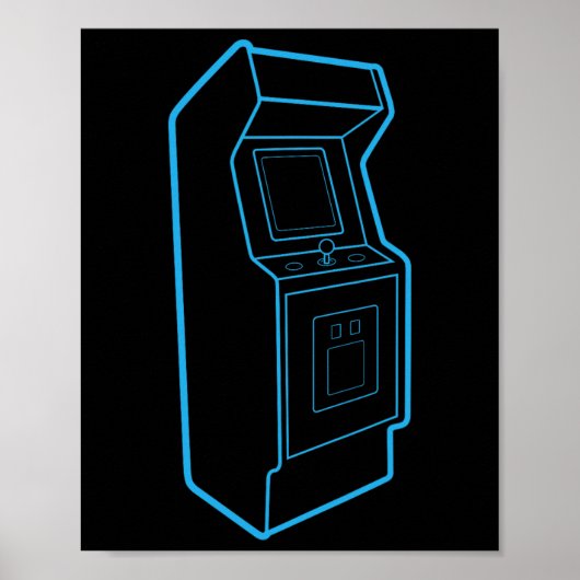 Retro Video Game Arcade Cabinet  ポスター (正面)