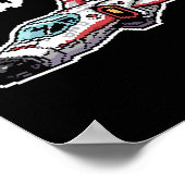Retro Video Game Ship Arcade Funny Nostalgia Gamer ポスター (角)