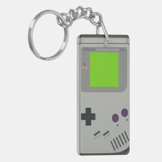 Retro Videospielkonsole キーホルダー (正面左)