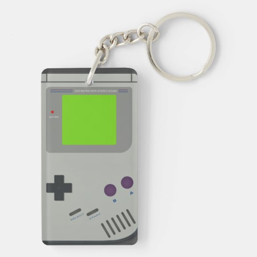 Retro Videospielkonsole キーホルダー (裏面)