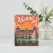 Retro Vienna Travel ポストカード (スタンド正面)