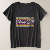 Retro VikingBots- Plus Size Clothing プラスサイズTシャツ (デザイン正面)