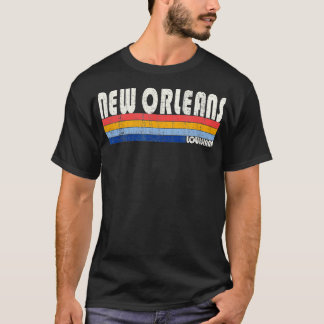 Retro Vintage 70s 80s Style New Orleans Louisiana  Tシャツ