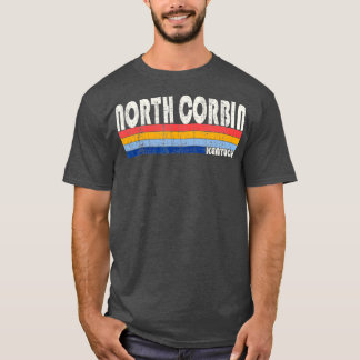 Retro Vintage 70s 80s Style North Corbin Kentucky Tシャツ