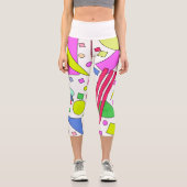 Retro Vintage 80s and 90s Style カプリレギンス (正面)