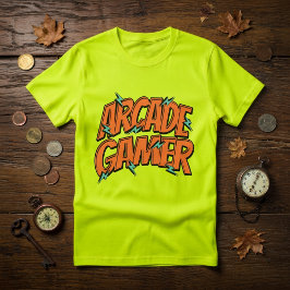 Retro Vintage 80s Arcade Gamer T-Shirt Tシャツ