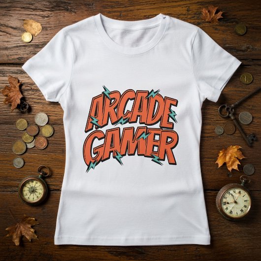 Retro Vintage 80s Arcade Gamer T-Shirt Tシャツ