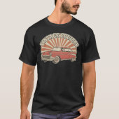 retro vintage American car Tシャツ (正面)