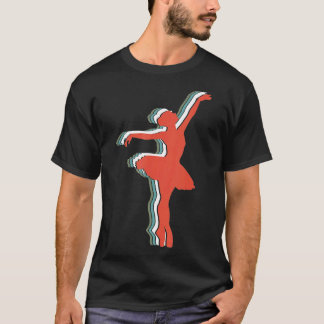 Retro Vintage Ballet Dancer Tシャツ