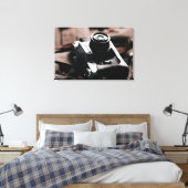 Retro, vintage camera image on canvas キャンバスプリント (インサイチュ (寝室))