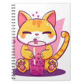 Retro Vintage Cat ノートブック (正面)