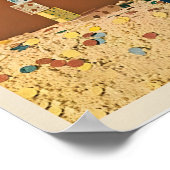 Retro Vintage Champagne Wine Bottle Drink Kitchen ポスター (角)