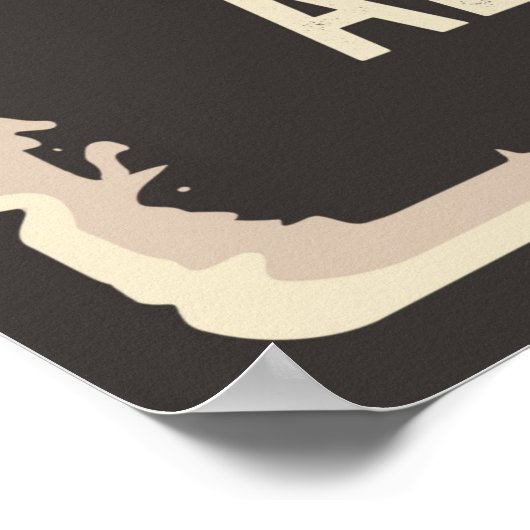 retro vintage chocolate donuts  ポスター (角)