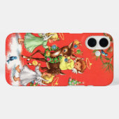 Retro vintage Christmas Angels Case-Mate iPhoneケース (裏面 (横))