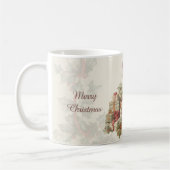 Retro Vintage Christmas Girl Gifts  コーヒーマグカップ (左)