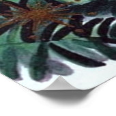 retro vintage Christmas Holiday Santa poster ポスター (角)