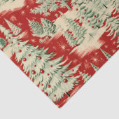 Retro Vintage Christmas Landscape 薄葉紙 (詳細)