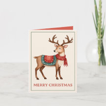 Retro Vintage Christmas Reindeer Personalized