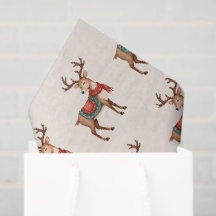 Retro Vintage Christmas Reindeer Personalized