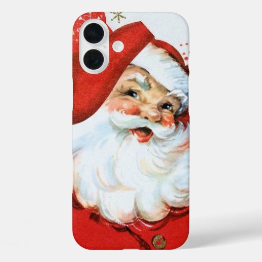 Retro vintage Christmas Santa Case-Mate iPhoneケース (裏面)