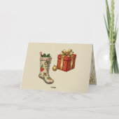 Retro Vintage Christmas stockings シーズンカード (裏面)