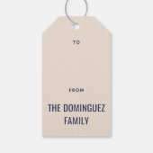 Retro Vintage Christmas Tree Presents Gift Tag ギフトタグ (裏面)