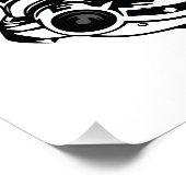 Retro Vintage Classic Car Front Pop Art ポスター (コーナー)