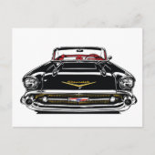 Retro Vintage Classic Car Front Pop Art ポストカード (正面)