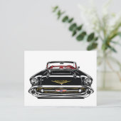 Retro Vintage Classic Car Front Pop Art ポストカード (スタンド正面)