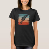 Retro Vintage Classic Guitarist Guitar Tシャツ (正面)