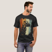 Retro Vintage Design English Setter Dog Tシャツ (正面フル)