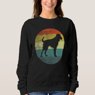 Retro Vintage Design Irish Wolfhound Dog スウェットシャツ