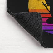 Retro Vintage Dinosaur Ice Hockey Dinosaur  マウスパッド (コーナー)