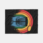 Retro Vintage Disc Golf _2  フリースブランケット (正面(横))