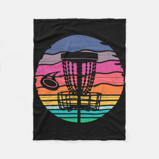 Retro Vintage Disc Golf Shirts Disc Golf Clothing  フリースブランケット