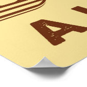 retro vintage donuts business ポスター (角)