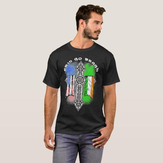Retro Vintage Erin Go Bragh Tシャツ (正面フル)