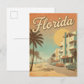 retro vintage Florida Postcard ポストカード (正面/裏面)