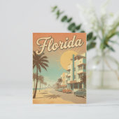 retro vintage Florida Postcard ポストカード (スタンド正面)