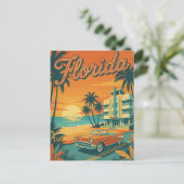retro vintage Florida Postcard ポストカード (スタンド正面)