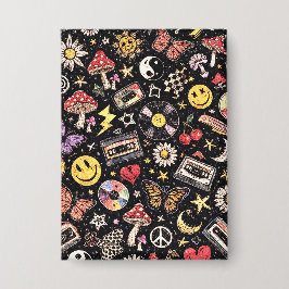 Retro Vintage Grunge Sunshine Bliss 缶バッジ