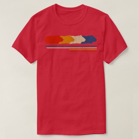 Retro Vintage Guinea Pig Animal Lover 5187 Tシャツ (デザイン正面)