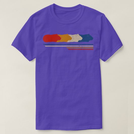 Retro Vintage Guinea pig Animal Lover Tシャツ (デザイン正面)