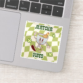 Retro Vintage Matcha Vibes シール