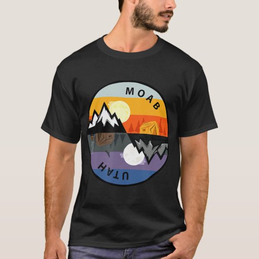 Retro Vintage Moab Utah Souvenir Tシャツ (正面)