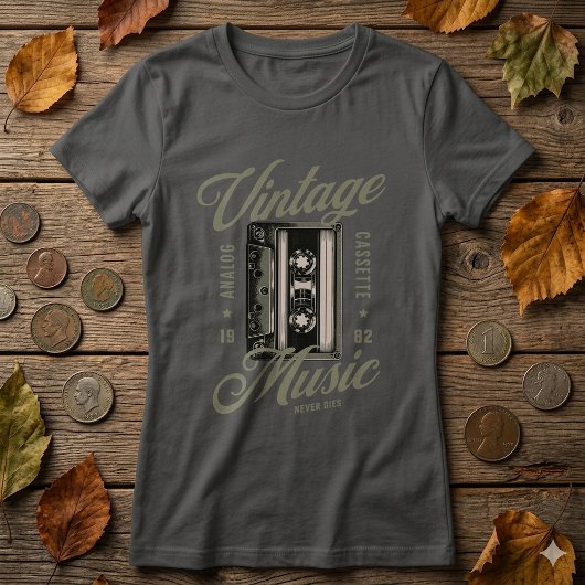 Retro Vintage Music Cassette Tape T-Shirt Tシャツ
