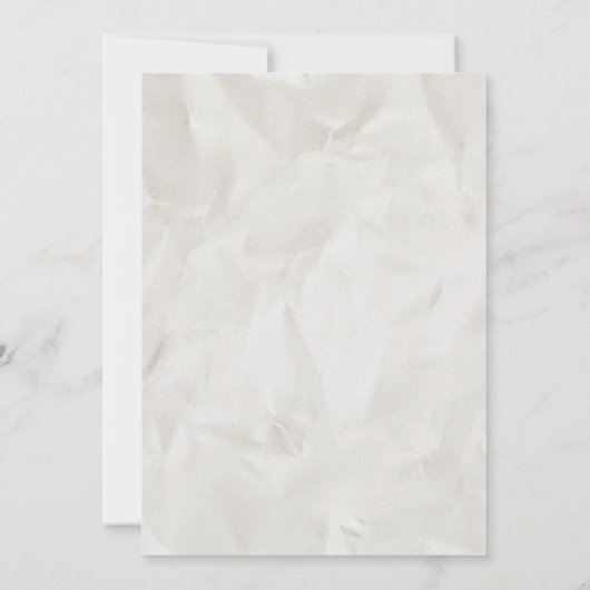 Retro Vintage Newspaper Wedding Invitation (裏面)