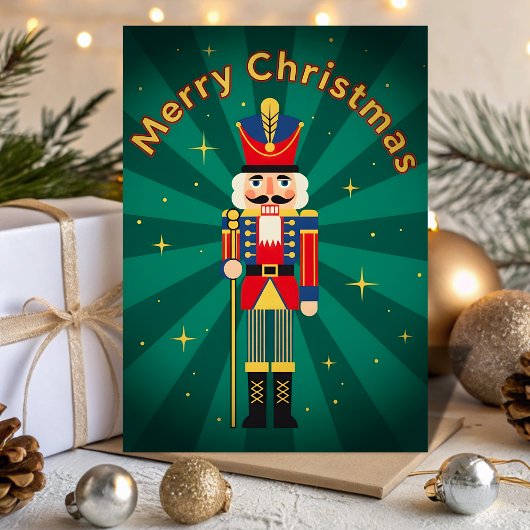 Retro Vintage Nutcracker Magic Christmas シーズンカード